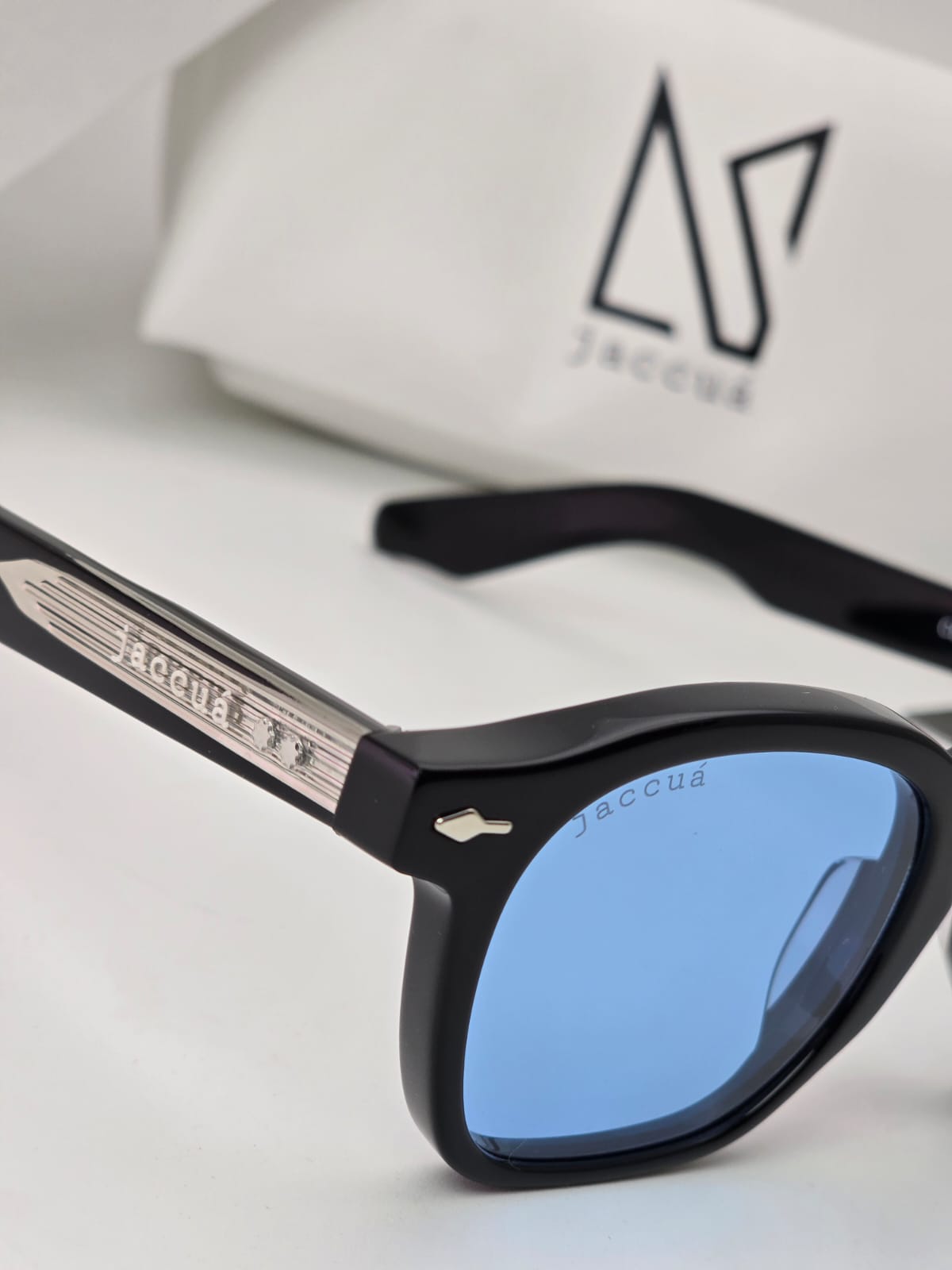Blue Lens Square Sunglasses