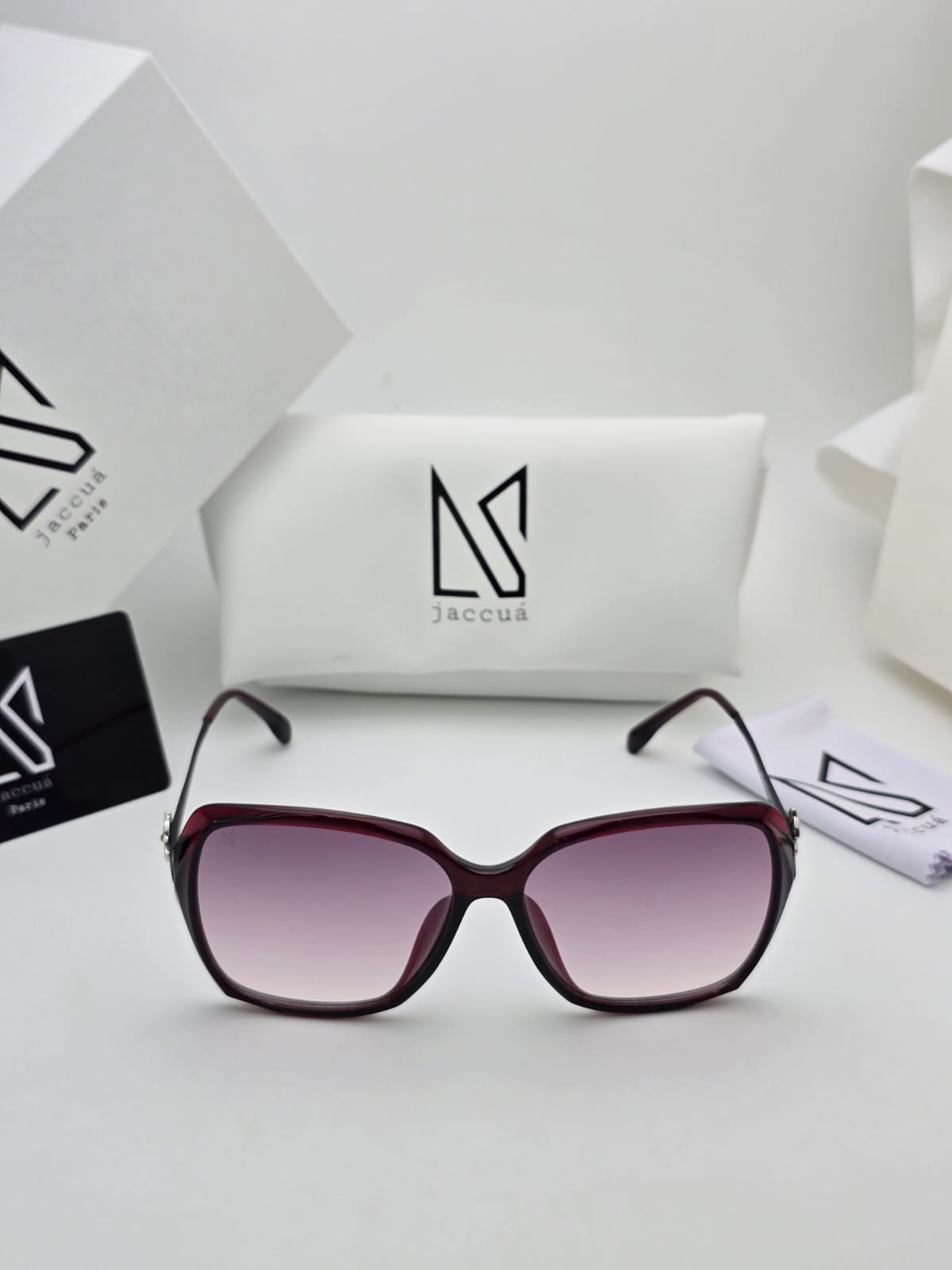 Burgundy Butterfly Sunglasses