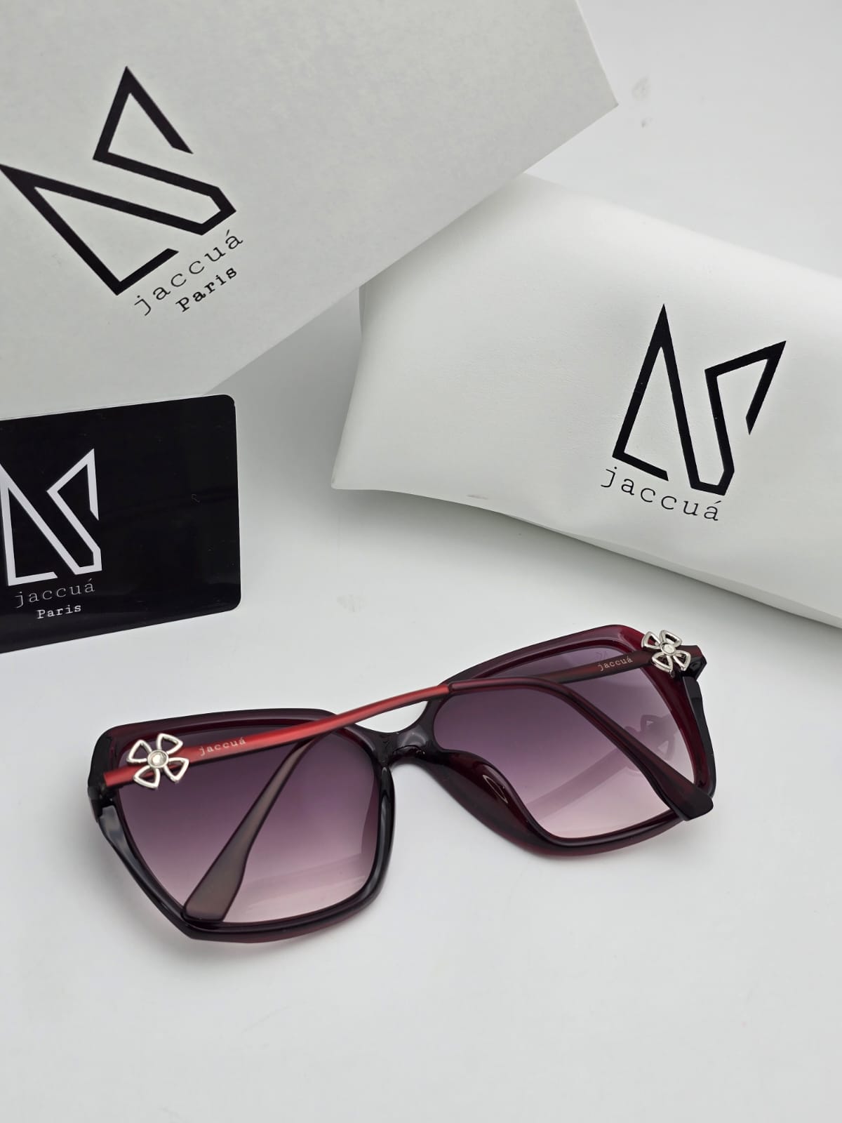 Burgundy Butterfly Sunglasses