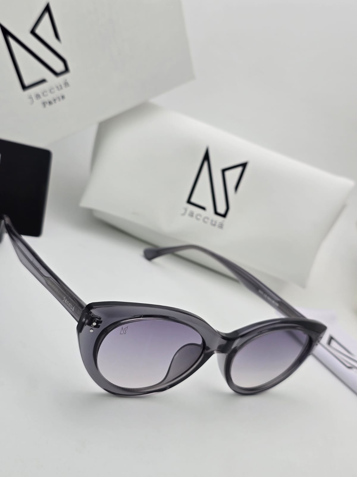 Grey Frame Cat Eye Sunglasses