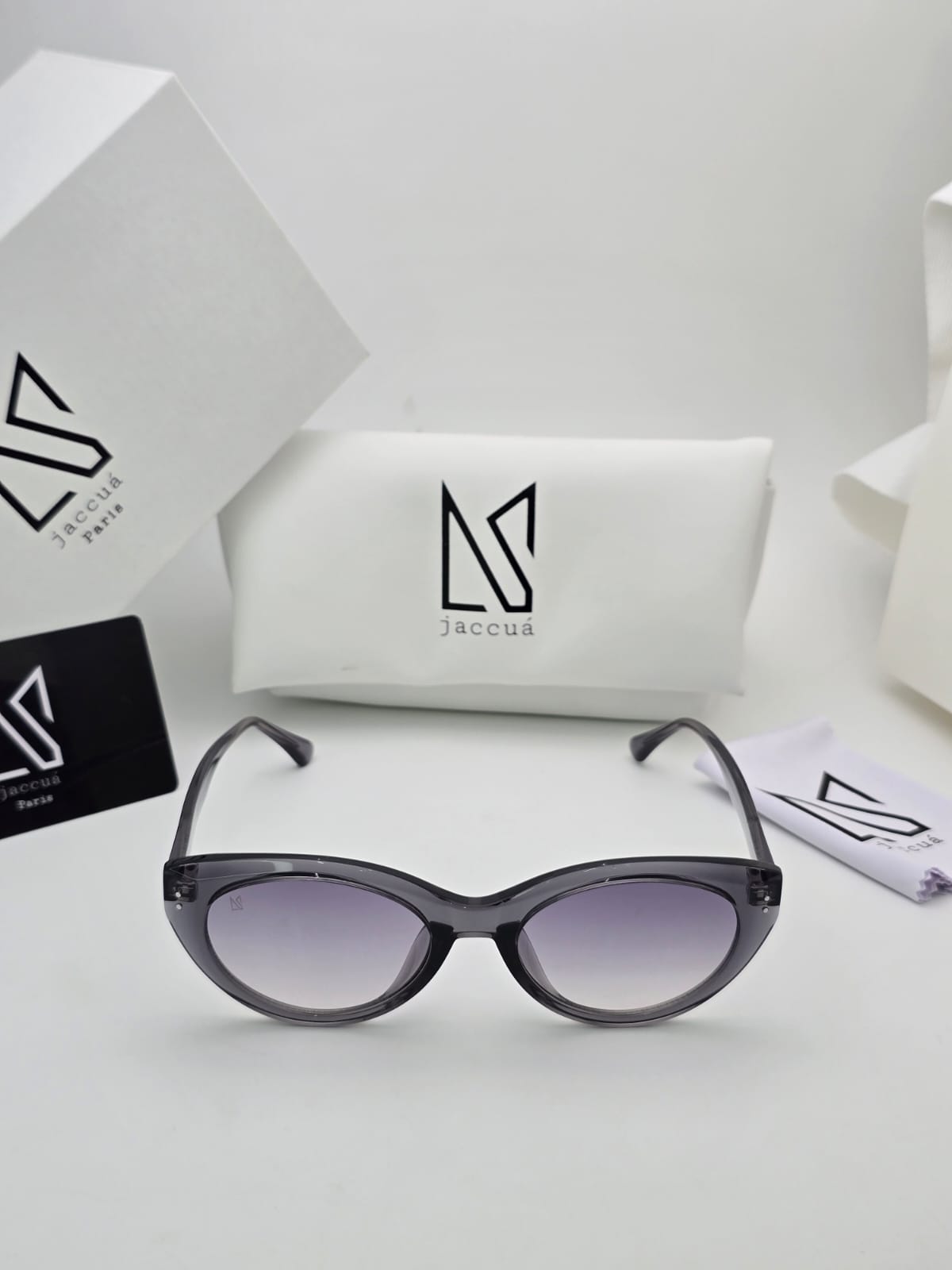 Grey Frame Cat Eye Sunglasses