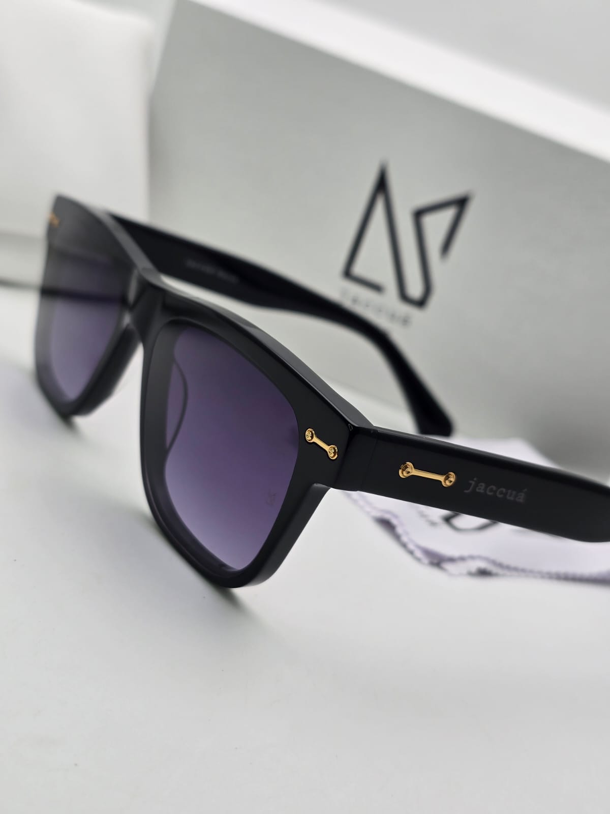 Purple Lens Angular Sunglasses