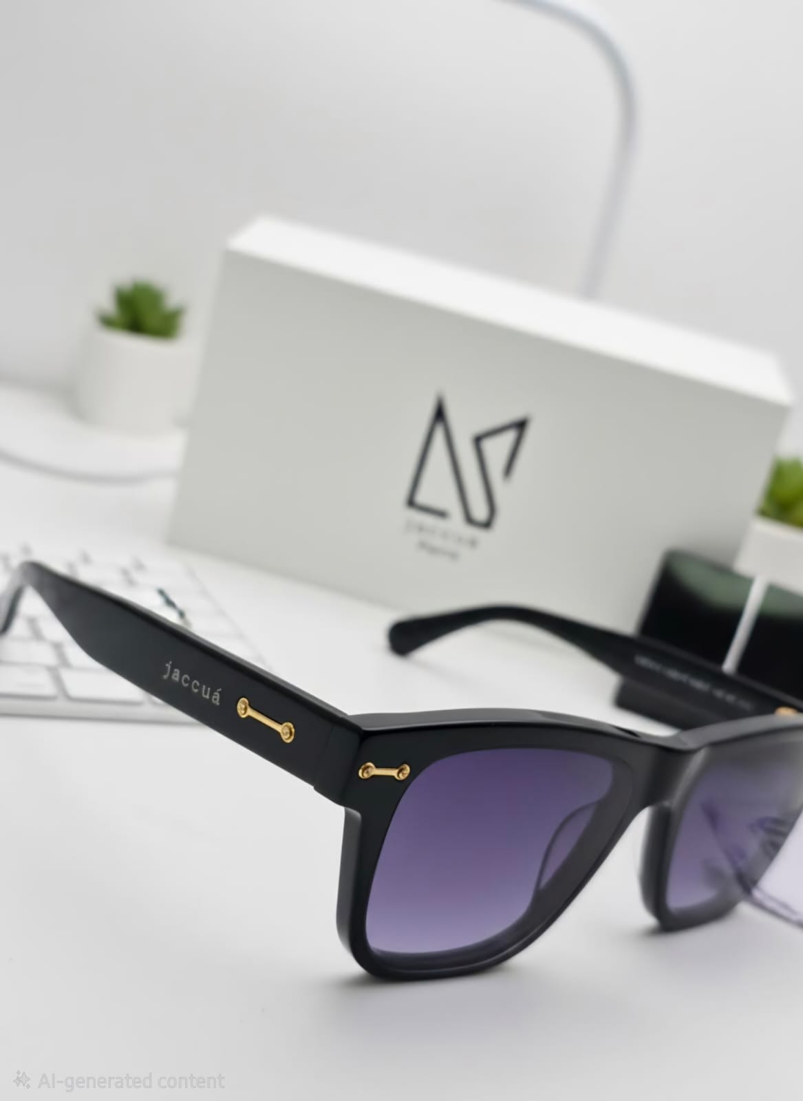 Purple Lens Square Sunglasses - Style A